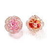 UV Plating Rainbow Iridescent Acrylic Beads OACR-P010-20-2