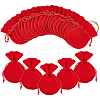  50Pcs Gourd Velvet Drawstring Bags TP-NB0001-64A-1