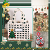 6Pcs 3 Colors Christmas Tree with Star Felt Fabric Pendant Decoration HJEW-CP0001-10-6