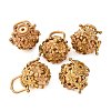 Brass Hollow Cage Pendants LS-KK-P094-14-1
