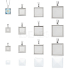 Unicraftale DIY Blank Square Pendant Making Kit DIY-UN0005-47-1