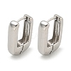Brass Hoop Earrings EJEW-L211-010R-P-1