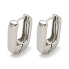 Brass Hoop Earrings EJEW-L211-010R-P-1