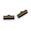 Iron Ribbon Crimp Ends IFIN-S008-AB-NF-2