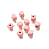 Spray Painted Wooden Beads WOOD-P021-01A-25-1