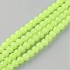 Baking Paint Imitation Jade Glass Round Bead Strands DGLA-Q021-10mm-08-1