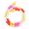 Fixed 6 Color Handmade Polymer Clay Bead Strands CLAY-S096-029P-2