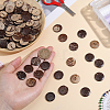120Pcs Coconut Buttons COCO-CY0001-02-3