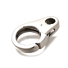 304 Stainless Steel Lobster Claw Clasps STAS-R140-12P-2