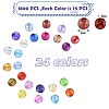 216g 24 Style Transparent Acrylic Beads MACR-SZ0001-59-2