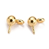 304 Stainless Steel Ball Post Stud Earring Findings STAS-Z035-01G-A-1
