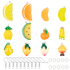 SUPERFINDING DIY 24 Pairs Fruits Themed Earring Making Kits DIY-FH0002-08-1