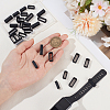 30Pcs 3 Styles Rectangle Silicone Retainer Buckle Holder Watchbands Retaining Hoop Replacement Watch Strap Clasp FIND-CN0002-39A-3