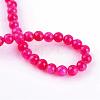 Natural Dyed Yellow Jade Gemstone Bead Strands G-R271-8mm-Y21-1