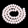 Opaque Solid Color Glass Beads Strands EGLA-A034-P6mm-D33-3