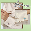 24Pcs Brass Cufflinks KK-SC0006-41-4