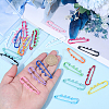 26Pcs 13 Colors Spray Painted Iron Brooch Findings IFIN-SC0002-06-3
