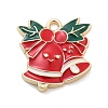 Christmas Theme Alloy Enamel Pendants ENAM-D060-04C-1