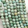 Natural Peruvian Turquoise(Jasper) Beads Strands G-F836-A02-8mm-1