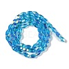 Electroplate Glass Beads Strands GLAA-Q101-03A-AB05-2