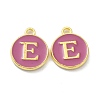 Golden Plated Alloy Enamel Charms ENAM-XCP0001-13E-1