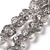 Transparent Electroplate Glass Beads Strands LS-GLAA-C025-01A-1