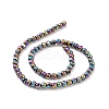 Electroplated Non-magnetic Synthetic Hematite Beads Strands G-G862-02B-2