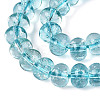 Crackle Transparent Glass Beads Strands GLAA-N074-02B-10-4