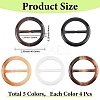 20Pcs Resin Tri-Glide Adjuster Buckles FIND-GF0008-12F-2