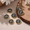 Golden Plated Alloy Charms X-ENAM-S118-02P-5