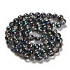 Electroplate Glass Bead Strands EGLA-R041-8mm-07-4