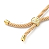 Cotton Cord Bracelet Making KK-F758-03W-G-3