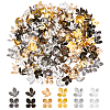 240Pcs 6 Colors Iron Bead Caps IFIN-AR0001-28-1