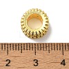 Brass Micro Pave Colorful Cubic Zirconia European Beads KK-C072-15G-3