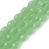 Electroplate Imitation Jade Glass Beads Strands EGLA-N013-J4mm-D04-1