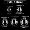180Pcs 6 Style Round Mechanized Blown Glass Globe Ball Bottles GLAA-NB0001-58-2
