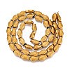 Electroplate Glass Beads Strands EGLA-T025-03G-2