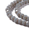 Faceted(32 Facets) Glass Beads Strands EGLA-J042-36B-15-3