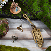 4Pcs 4 Style Brass EDC European Beads FIND-NB0005-02-4
