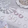 12 Pairs Brass Hoop Earrings for Women EJEW-PH0001-42-4