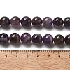 Round Natural Chevron Amethyst Bead Strands G-S380-01B-01-4