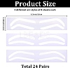 24Pcs 3 Styles Plastic Eyebrow Tattoo Practice Skin AJEW-CP0009-58A-2