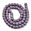 Opaque Solid Color Glass Beads Strands GLAA-R217-06-A01-2