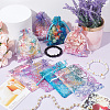  100Pcs 4 Colors Rectangle Lace Organza Drawstring Gift Bags OP-NB0001-15-4
