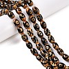 Natural Tibetan Agate 3-Eye Beads Strands G-T138-195C-1