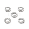 Brass Ring Charm Connectors KK-M306-04P-2