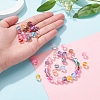 50Pcs 10 Colors Synthetic Moonstone Beads Strands G-YW0001-08-10