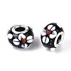 Handmade Lampwork European Beads LAMP-Q029-03K-2