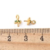 Brass Enamel Eye Pin Peg Bails KK-K399-07A-G-3