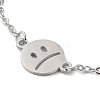 Tarnish Resistant 201 Stainless Steel Link Bracelets with Cable Chains BJEW-P297-01P-D-2